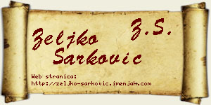Željko Šarković vizit kartica